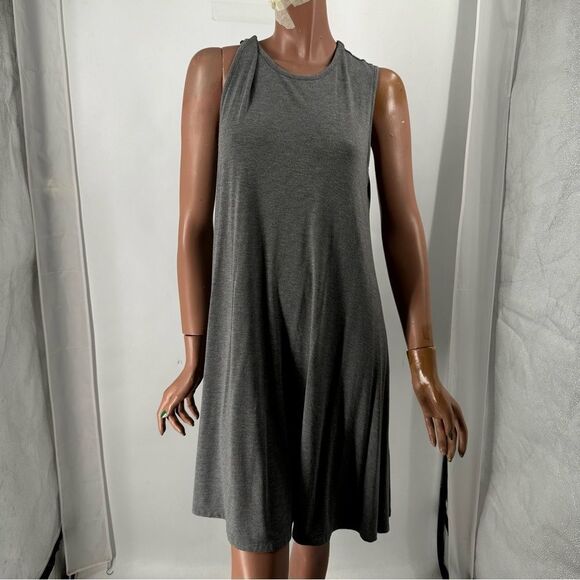 Artisannay Size L Sleeveless  Gray Trapeze or Swing Sress - Picture 1 of 6